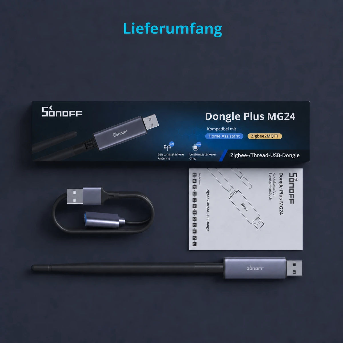 Home Assistant Green + SONOFF Dongle Plus MG24 Zigbee Set