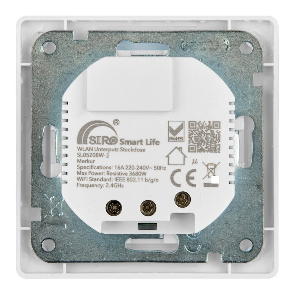 SIRO Smart flush-mounted socket Merkur