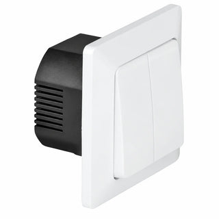 2-Channel Light Switch Merkur Pure White