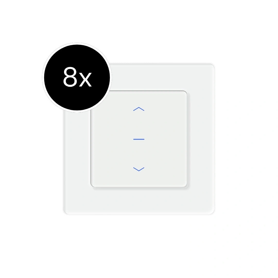 Venus Pro Roller Shutter Switch 8-Pack White