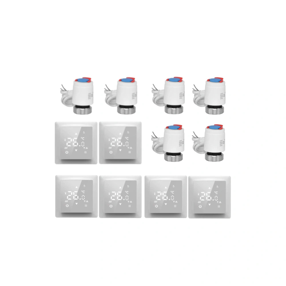SIRO Smart Underfloor Heating Set for 6 Rooms, White