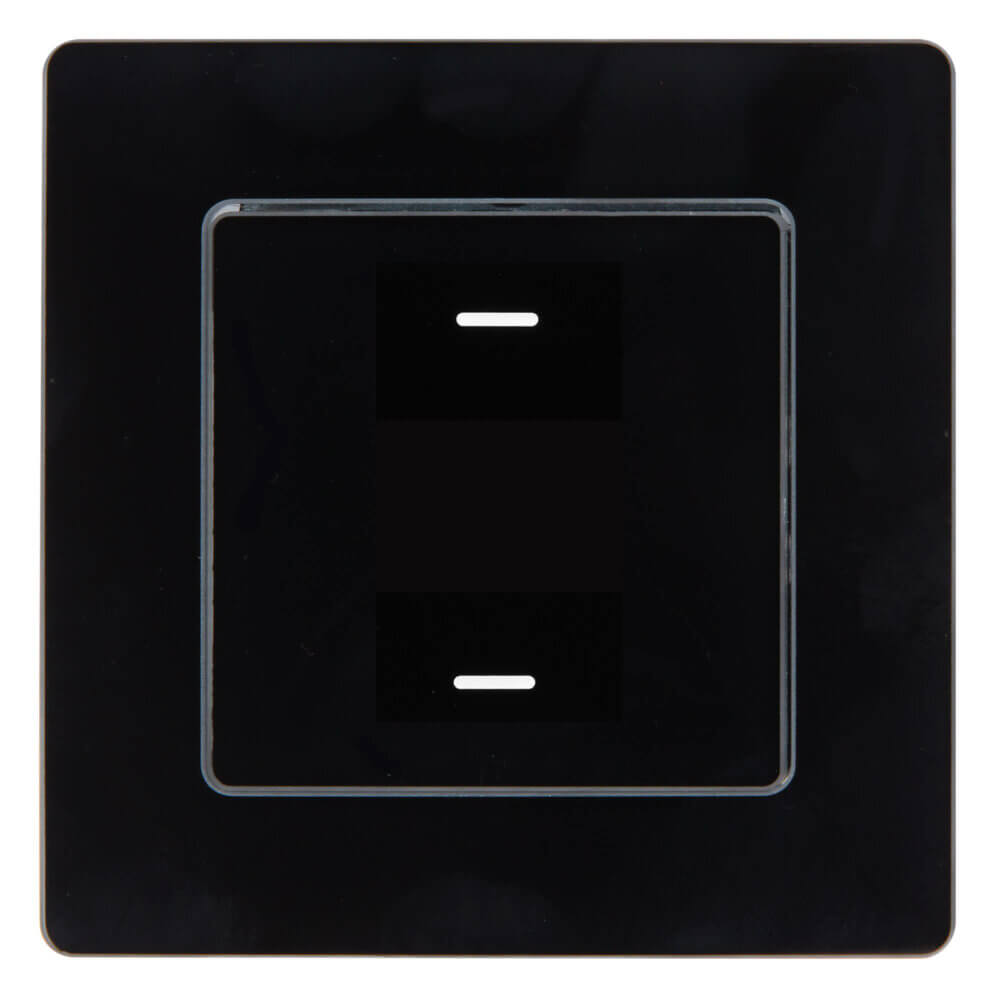 SIRO Smart 2-channel light switch Venus black