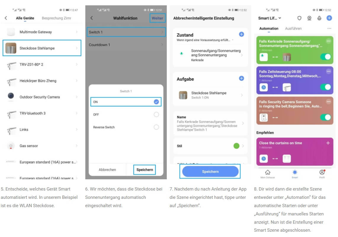 Create Scene in Smart Life App – Step 2