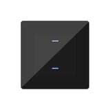 SIRO Smart 2-channel light switch Venus black
