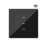 SIRO Smart 3-channel light switch Venus black